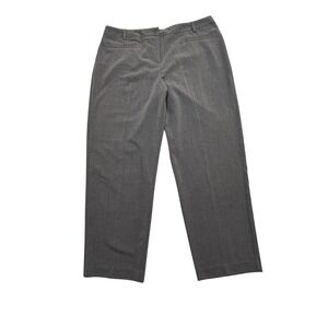 Briggs New York Dress Pants Womens 18 Gray Straight Leg Business Casual 25504
